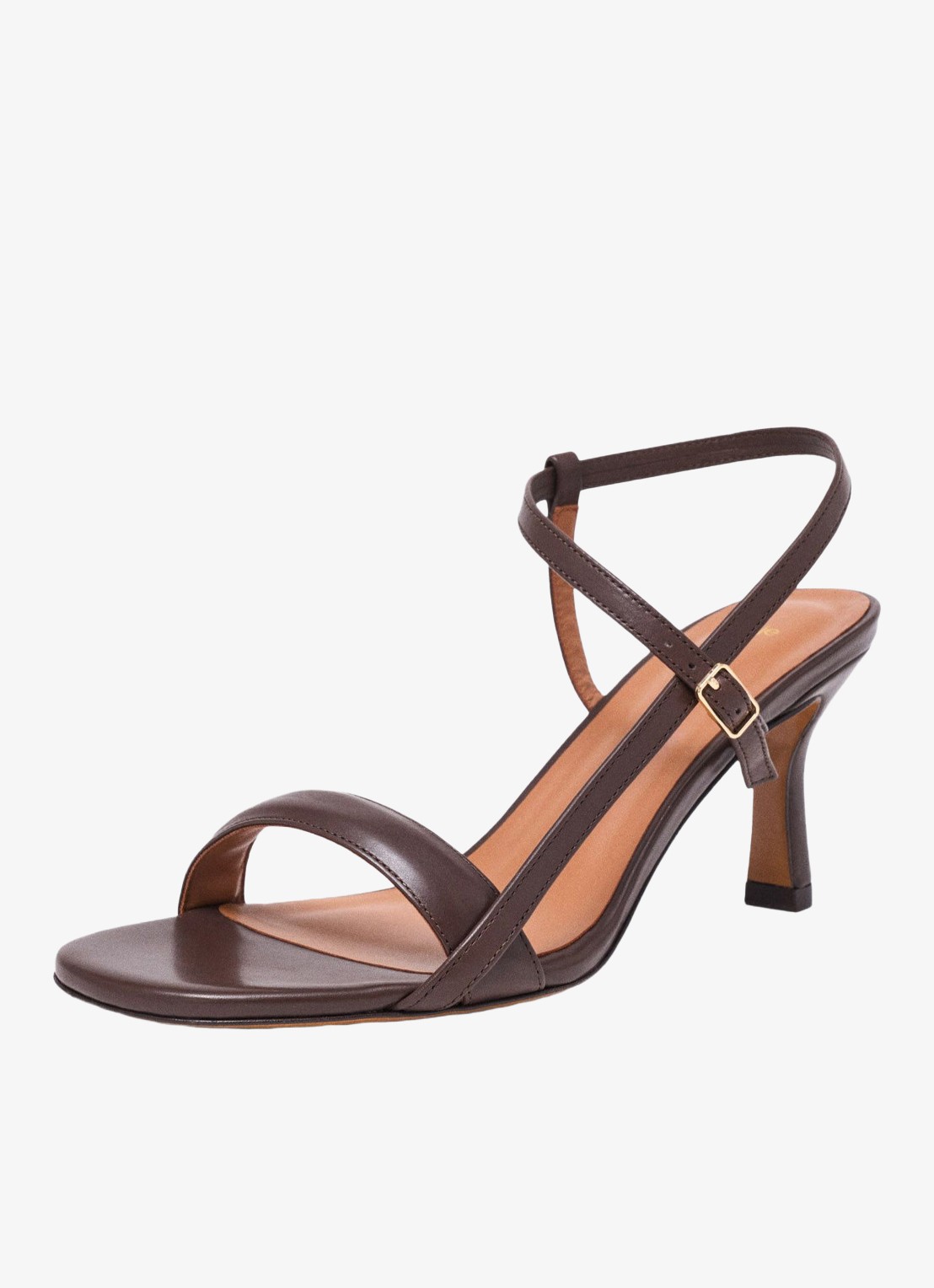 Maje Leren sandalen met bandjes - detail 6 bruin