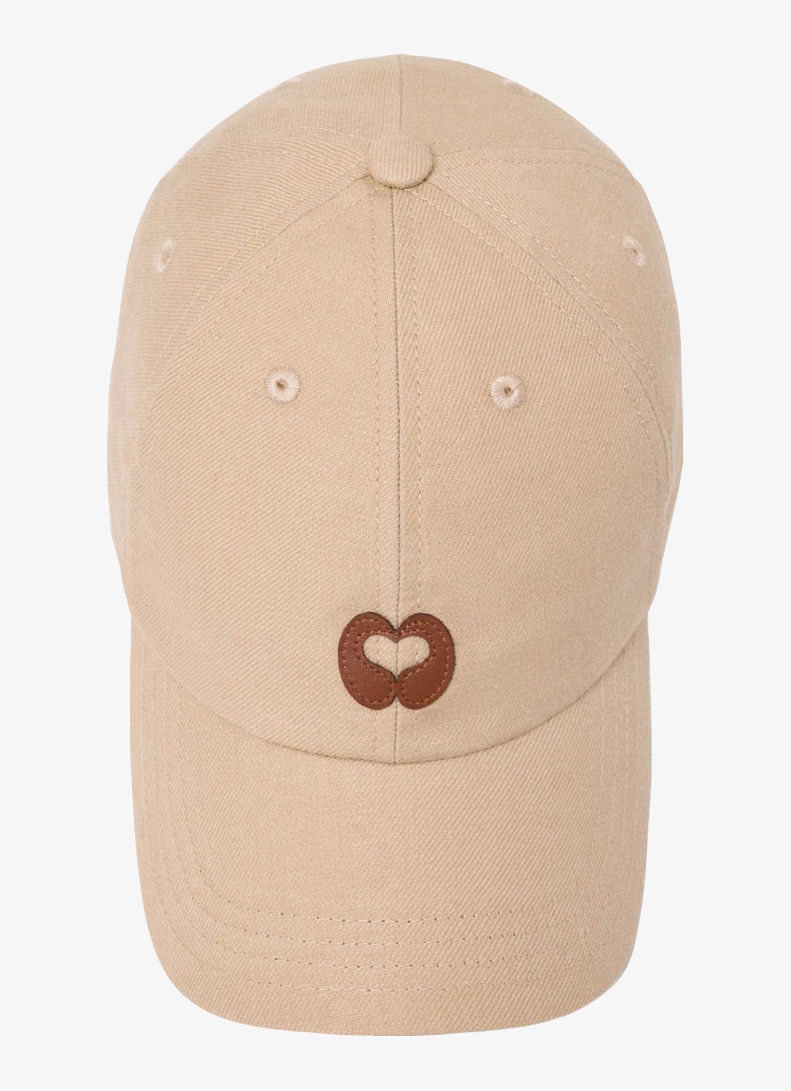 Maje Linnen blend pet met logo - detail 3 beige
