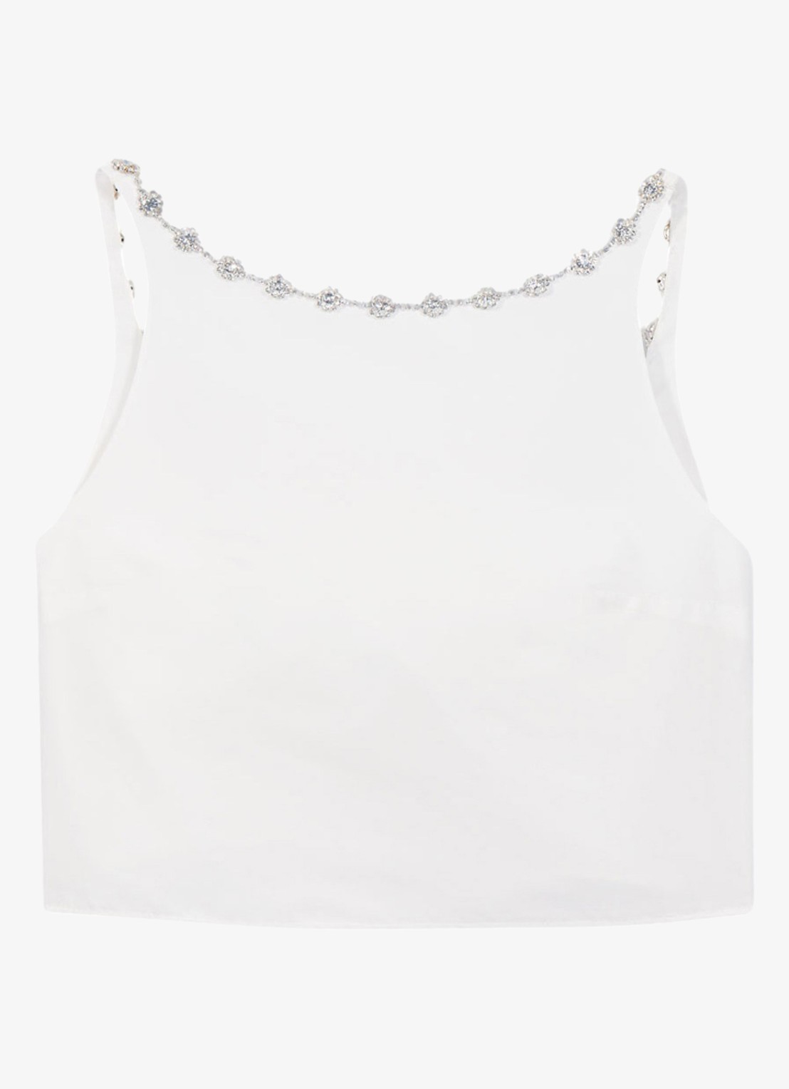 Maje Lipalace top met strass - voorkant 6 wit