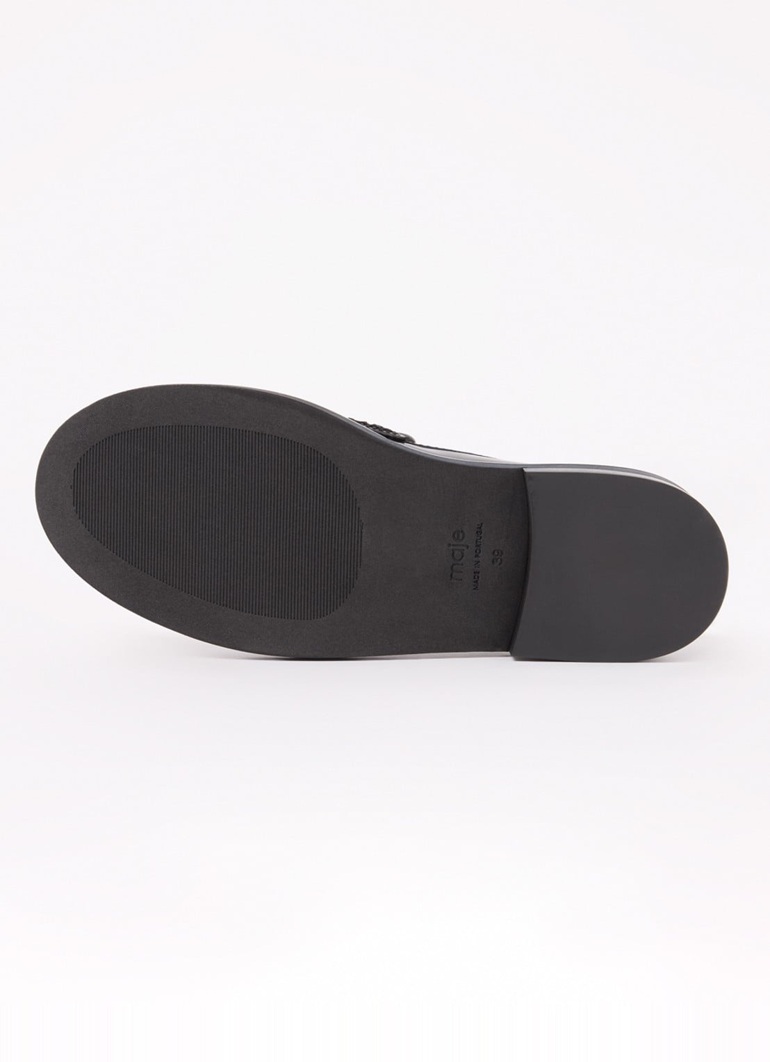 Maje Loafer van kalfsleer - detail 3 zwart