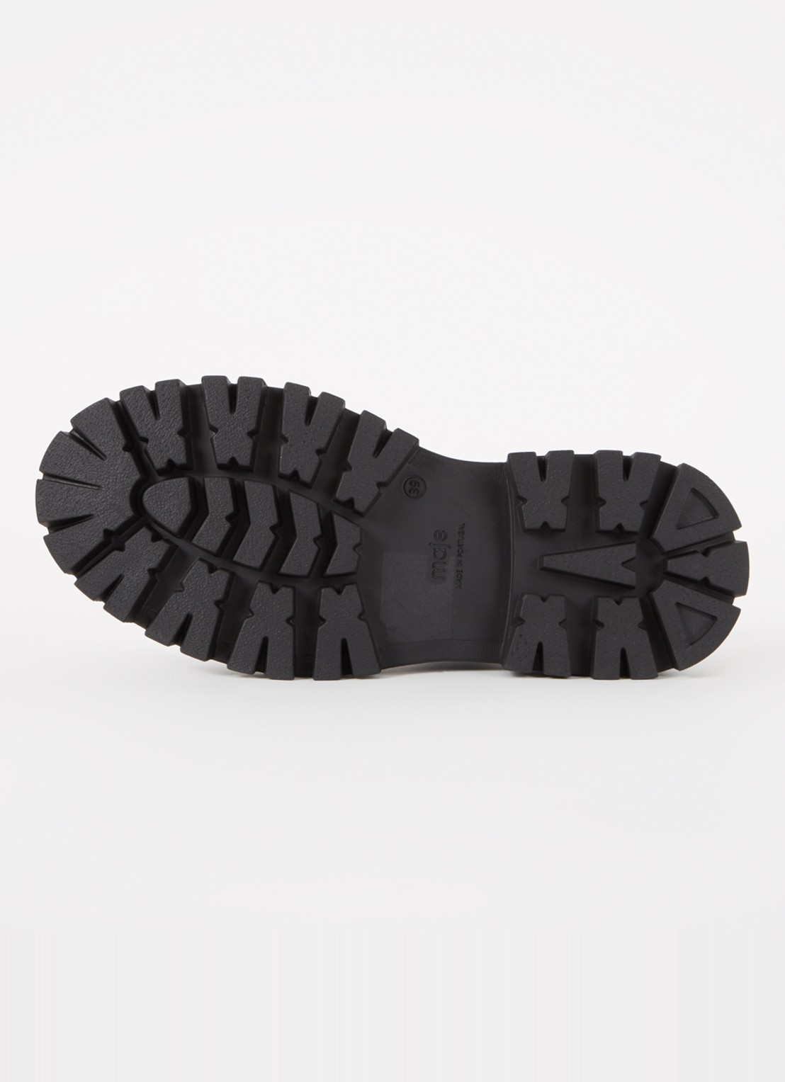 Maje Loafer van leer - detail 5 zwart