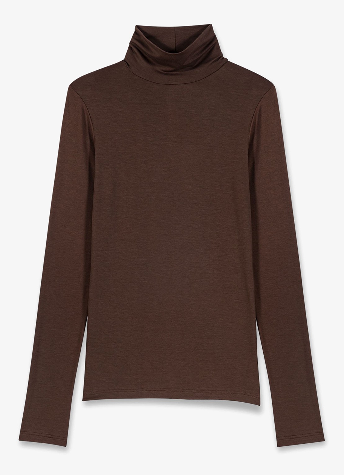 Maje Long sleeve met col - voorkant 2 donkerbruin