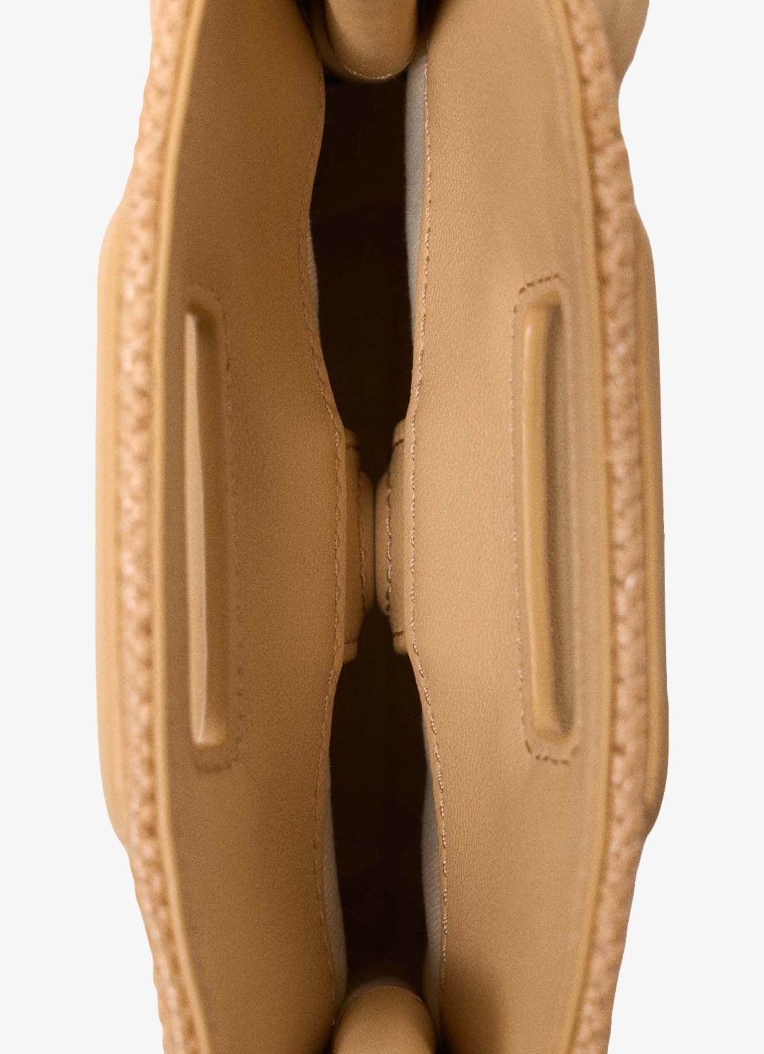 Maje M Mini Raf City handtas met gevlochten detail en franjes - detail 4 beige
