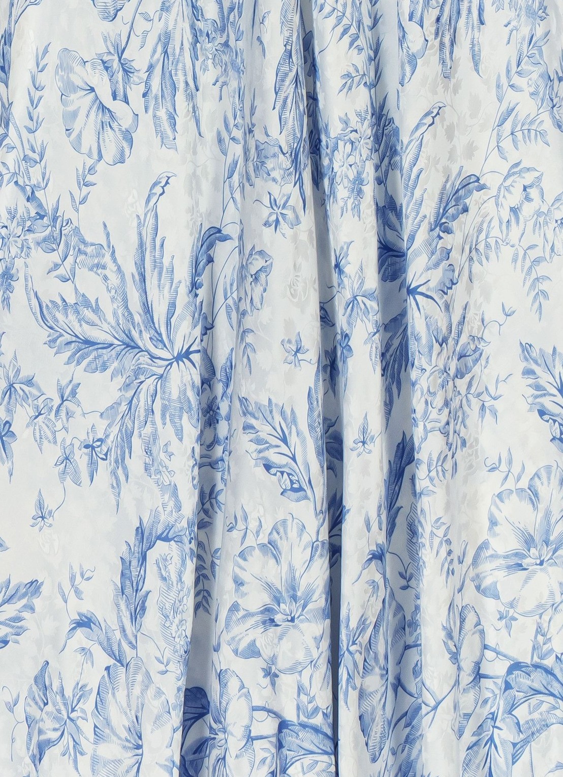 Maje Maxi jurk met V-hals en print - detail 7 blauw