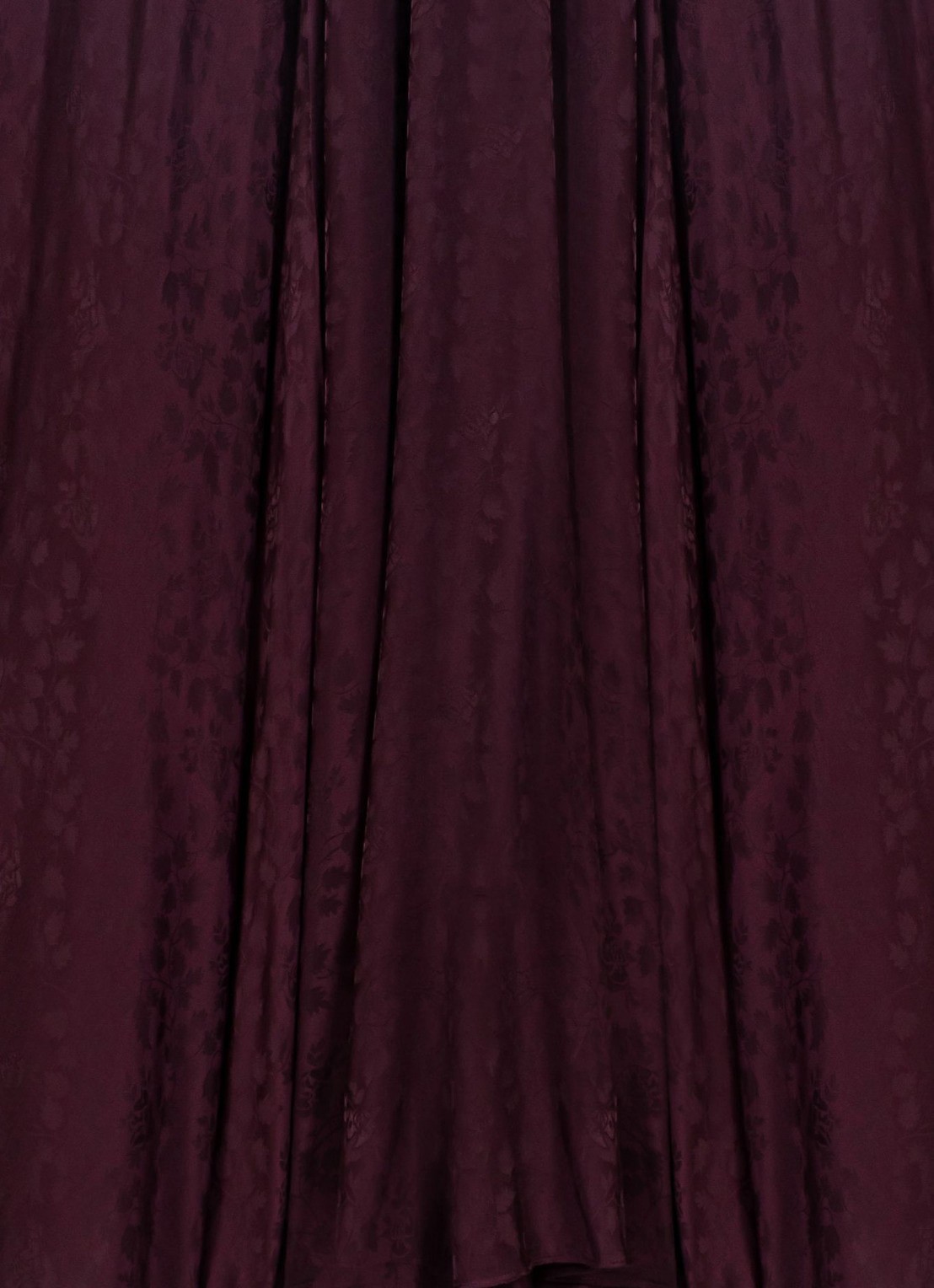Maje Midi jurk met jacquarddessin - detail 2 bordeauxrood