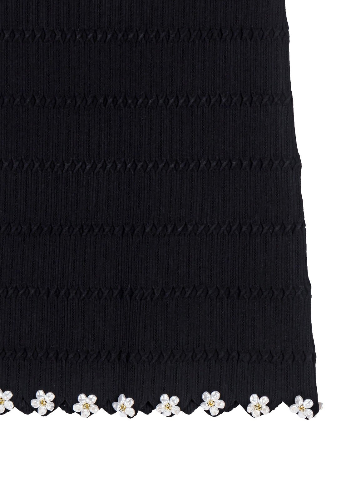 Maje Midi rok met sierknopen - detail 5 zwart