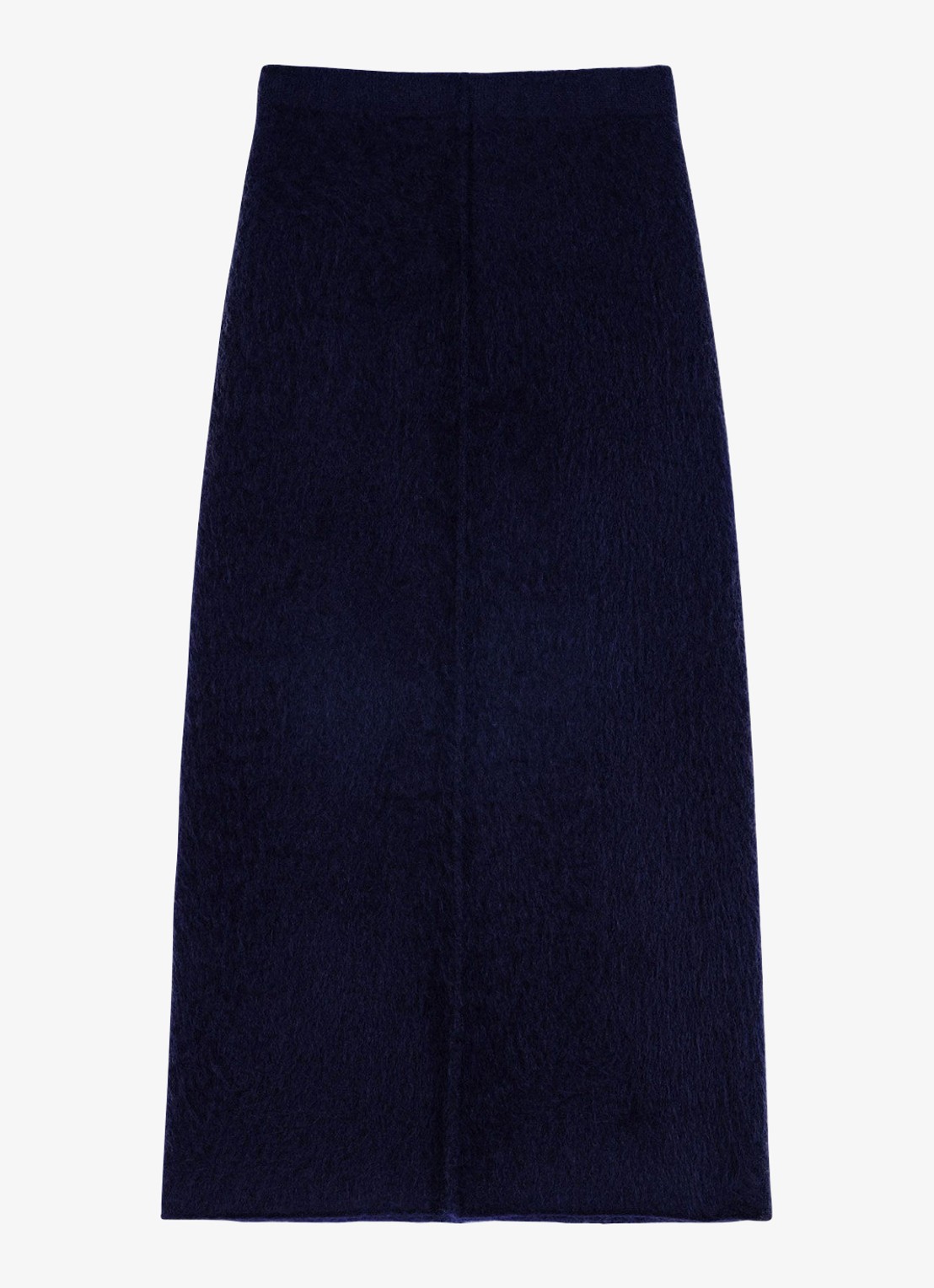 Maje Midi rok van wol - voorkant 7 donkerblauw