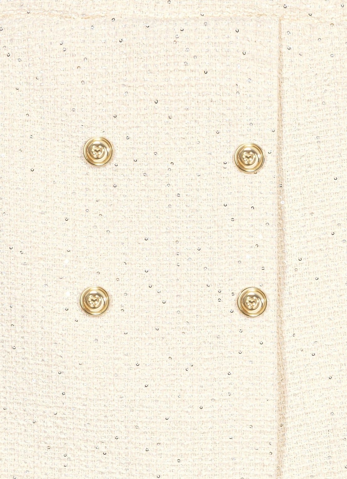 Maje Mini broekrok met tweed-look - detail 6 beige