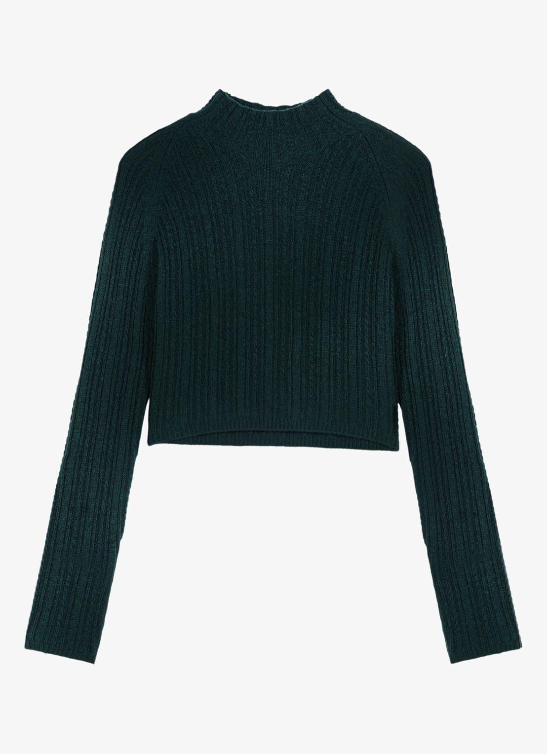 Maje Mini jurk met afneembare trui - detail 3 zeegroen