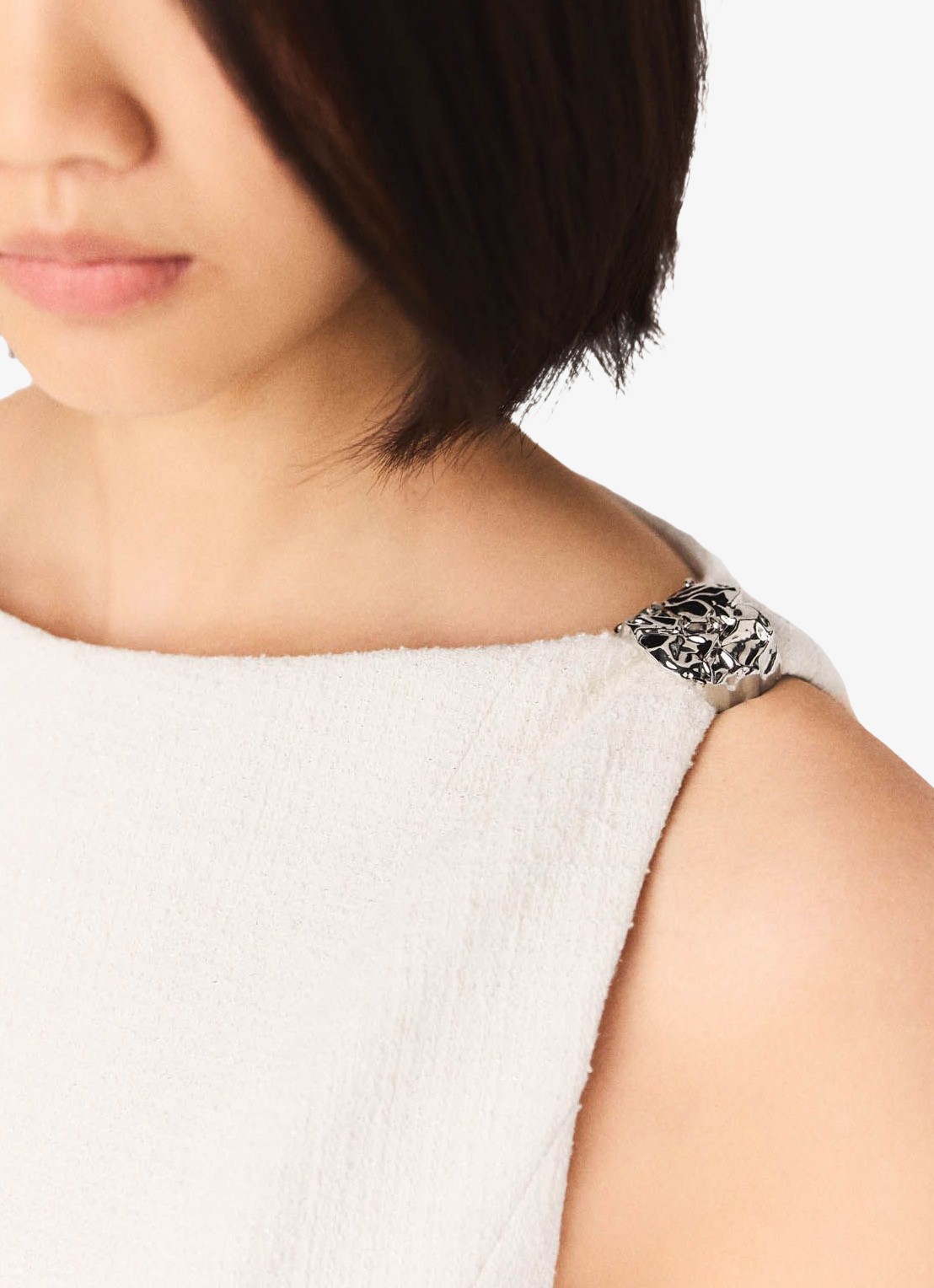 Maje Mini jurk met steekzakken - detail 5 beige