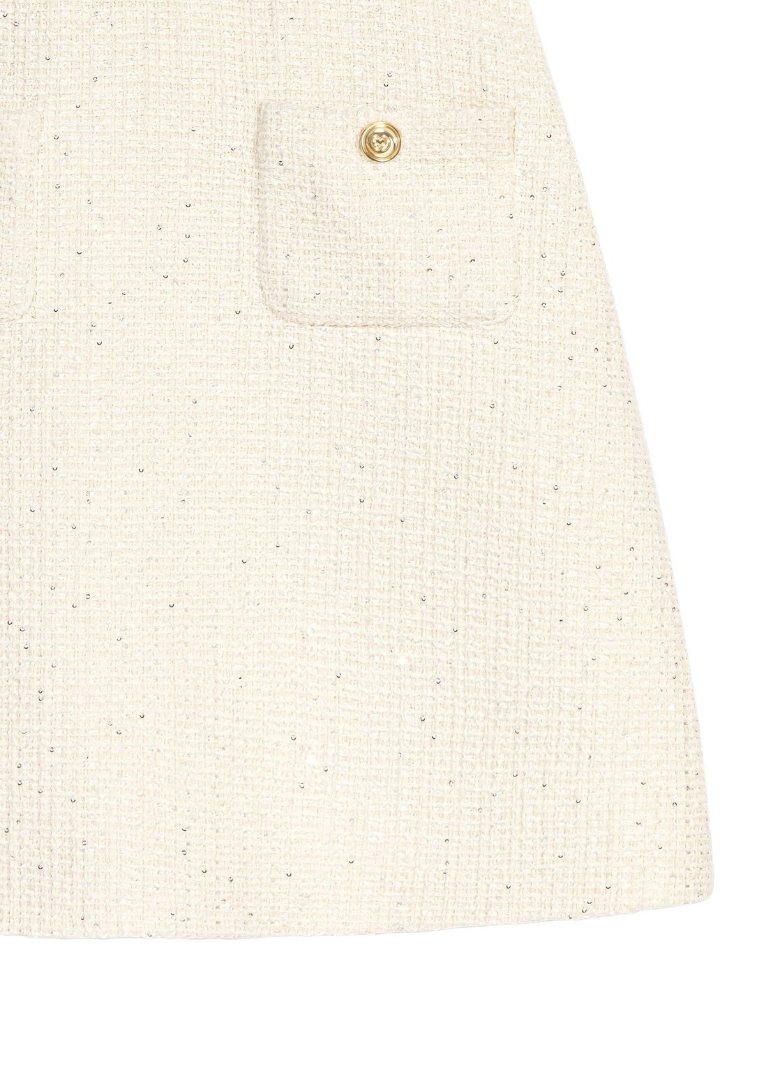 Maje Mini jurk met tweed-look - detail 3 beige