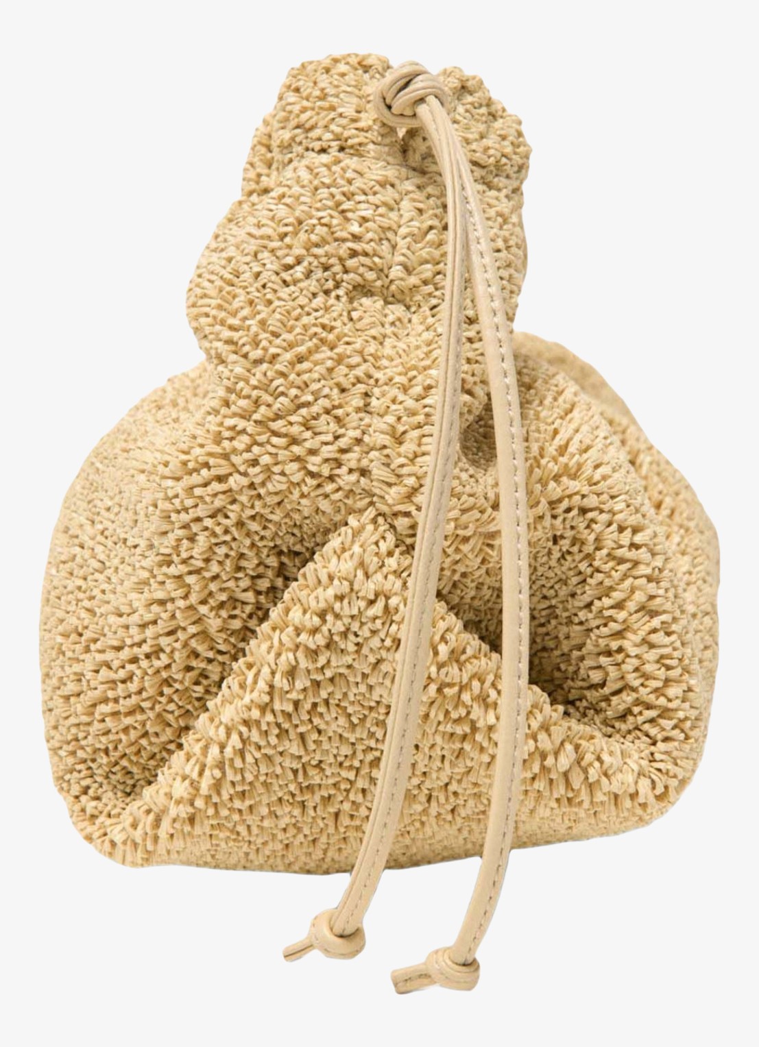 Maje Mipli handtas met structuur en afneembare schouderriem - detail 4 beige