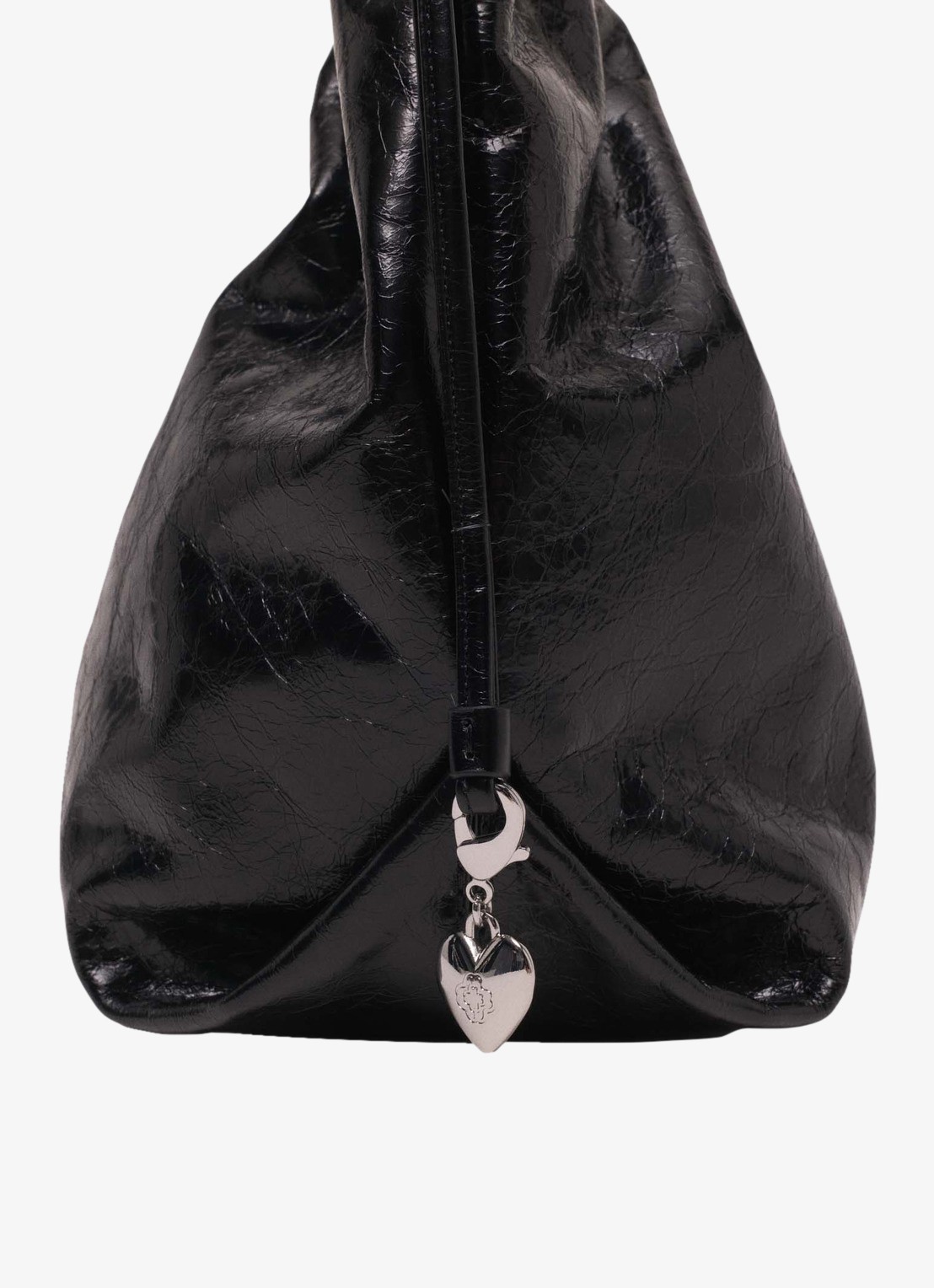 Maje Miss M Cabasused schoudertas van leer - detail 3 jeans