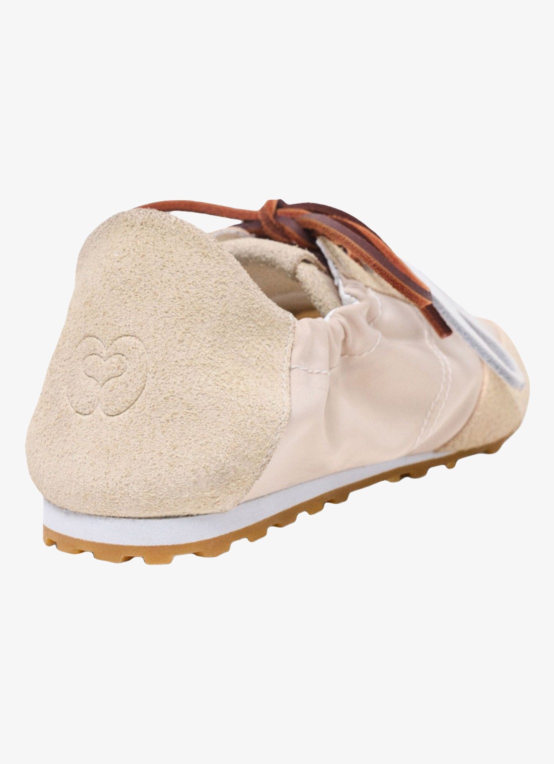 Maje Nylon sneakers met meerdere veters - achterkant wit