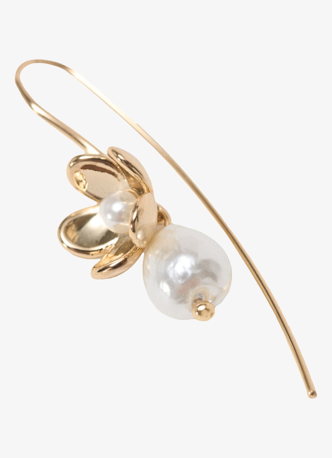 Maje Oorhangers met glaskralen - detail 5 goud