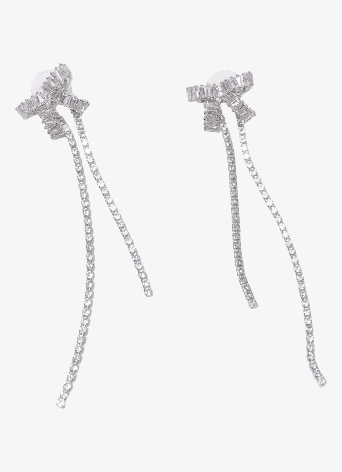 Maje Oorhangers met zirkonia - detail 2 zilver