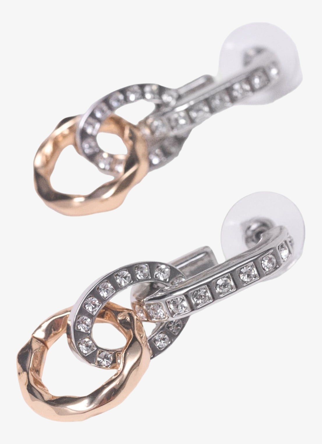 Maje Oorhangers met zirkonia - achterkant multicolor