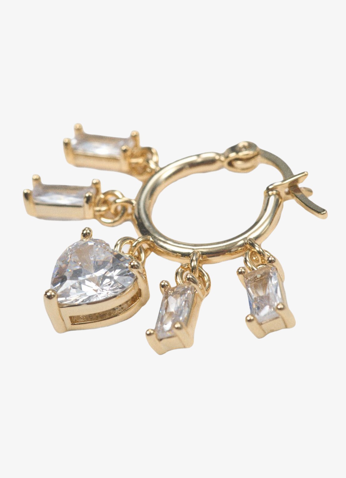Maje Oorringen met hangers - detail goud