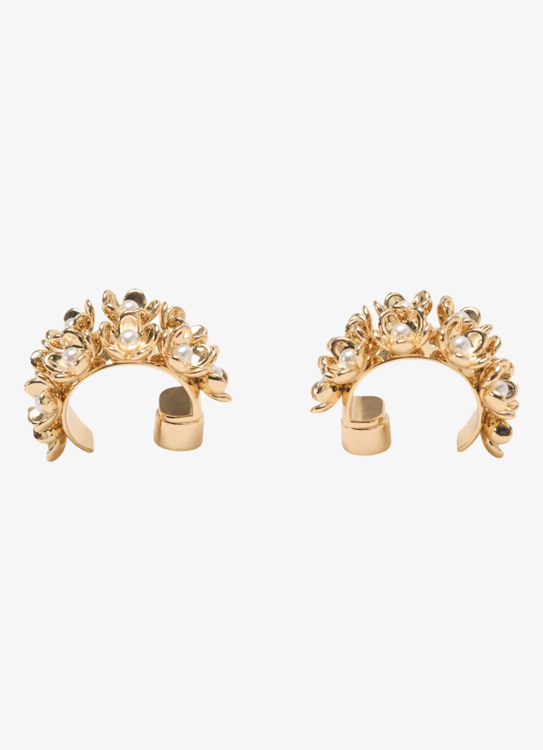 Maje Oorringen met strass - achterkant 6 goud