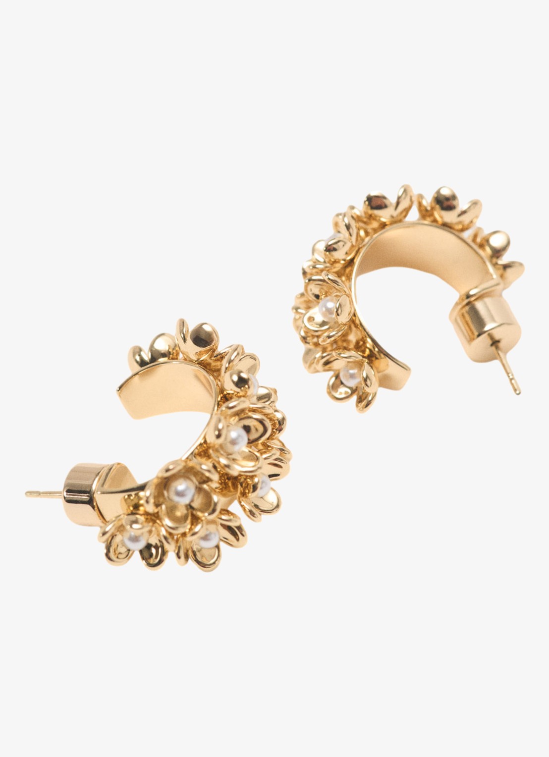 Maje Oorringen met strass - detail goud