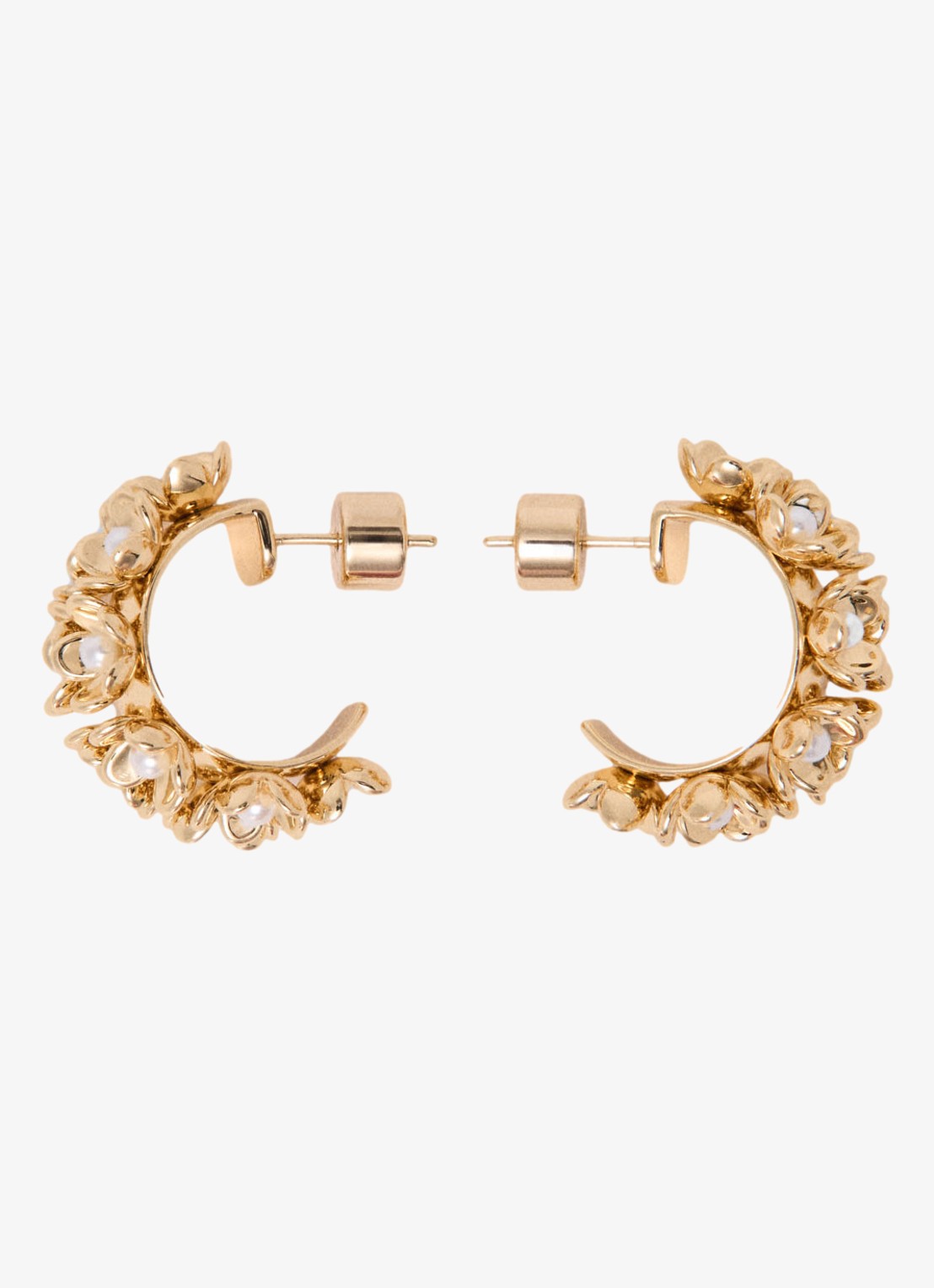 Maje Oorringen met strass - voorkant 7 goud