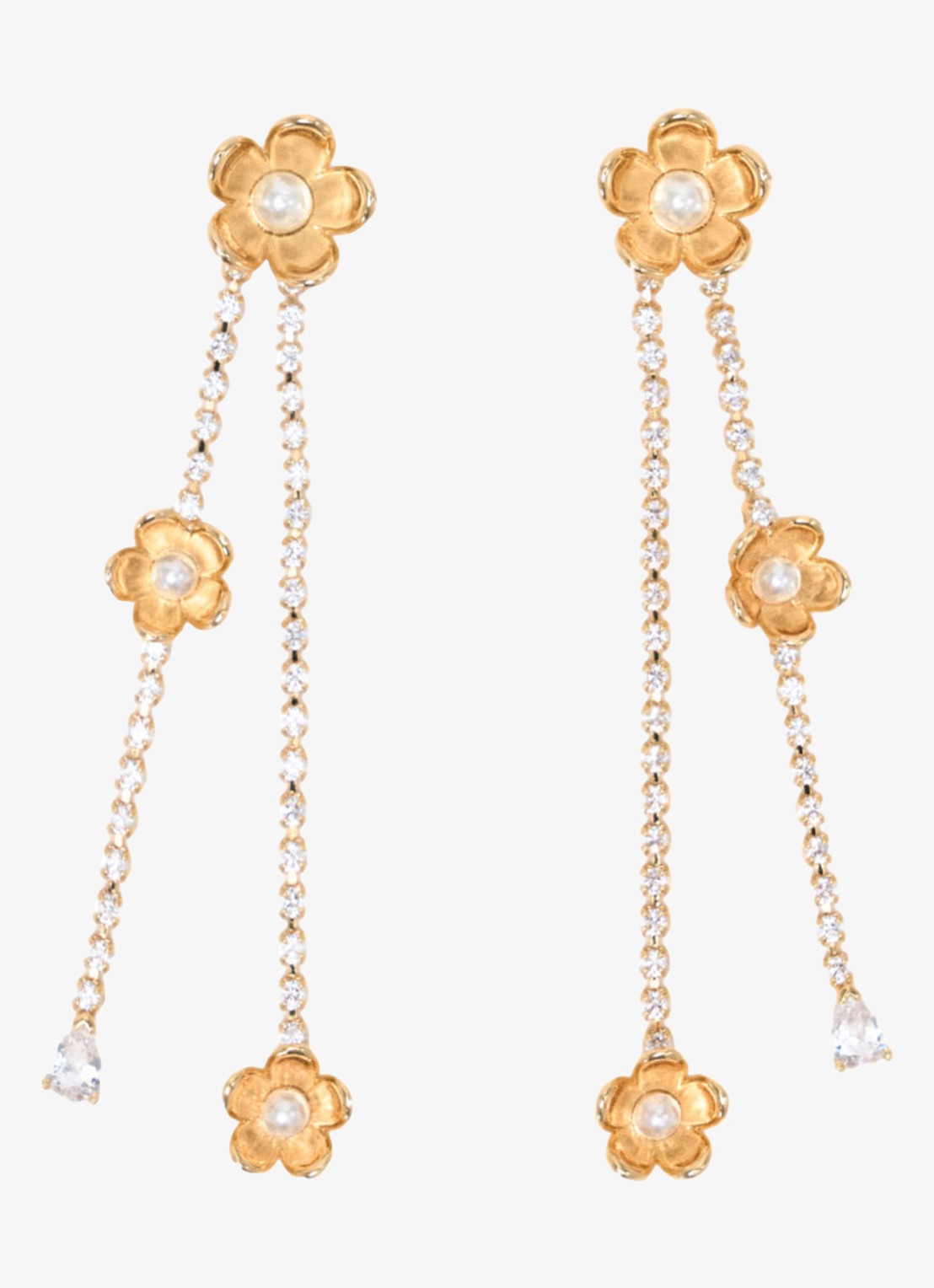 Maje Oorsteker met strass - voorkant 6 goud