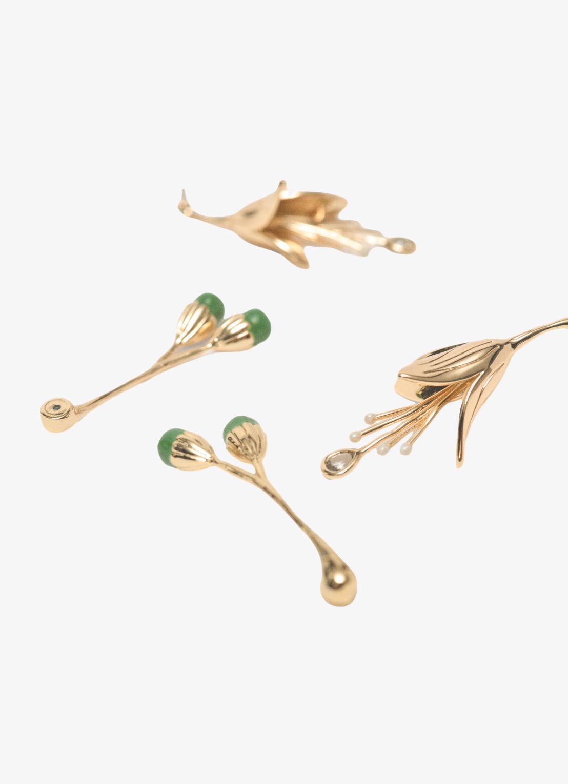Maje Oorstekers met zirkonia - detail 5 goud