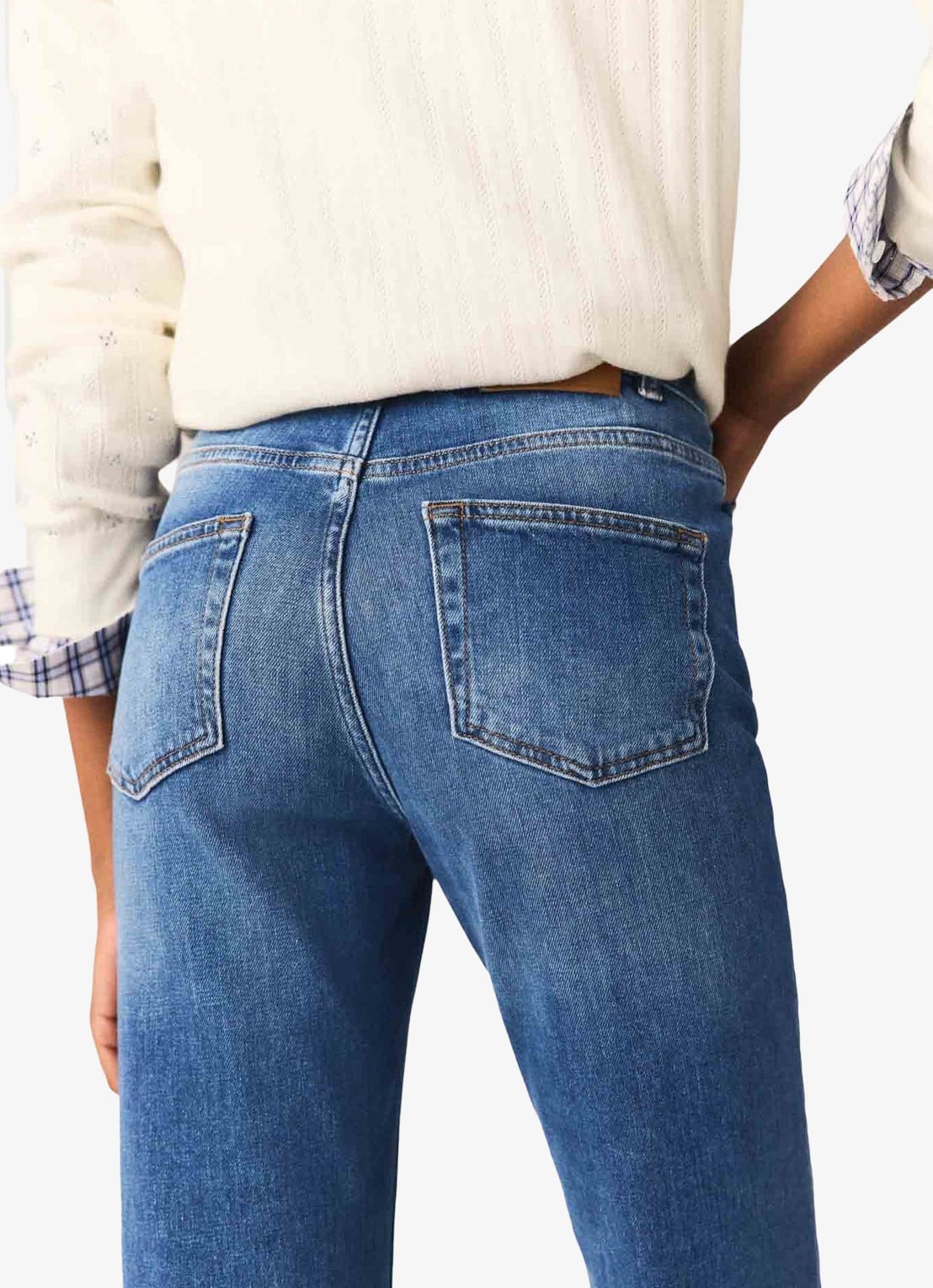 Maje Passiony flared jeans met opgestikte zakken - detail 4 indigo