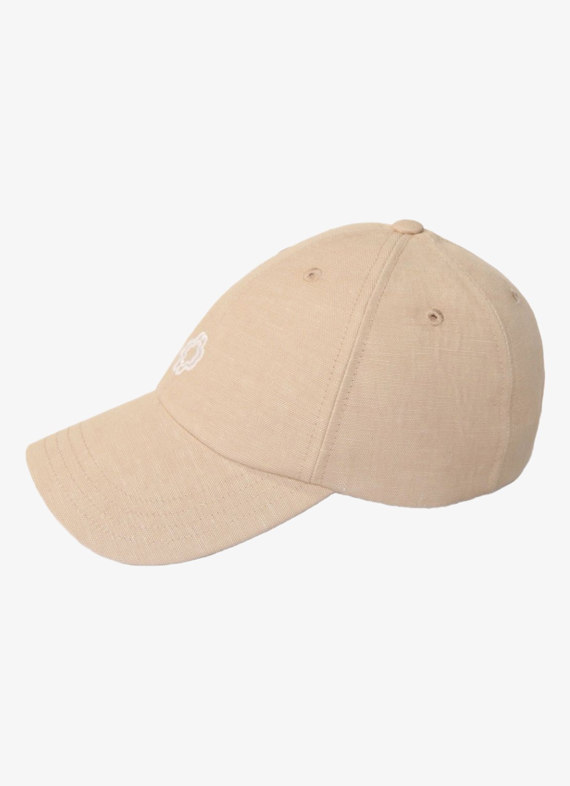 Maje Pet in linnenblend - detail 2 beige