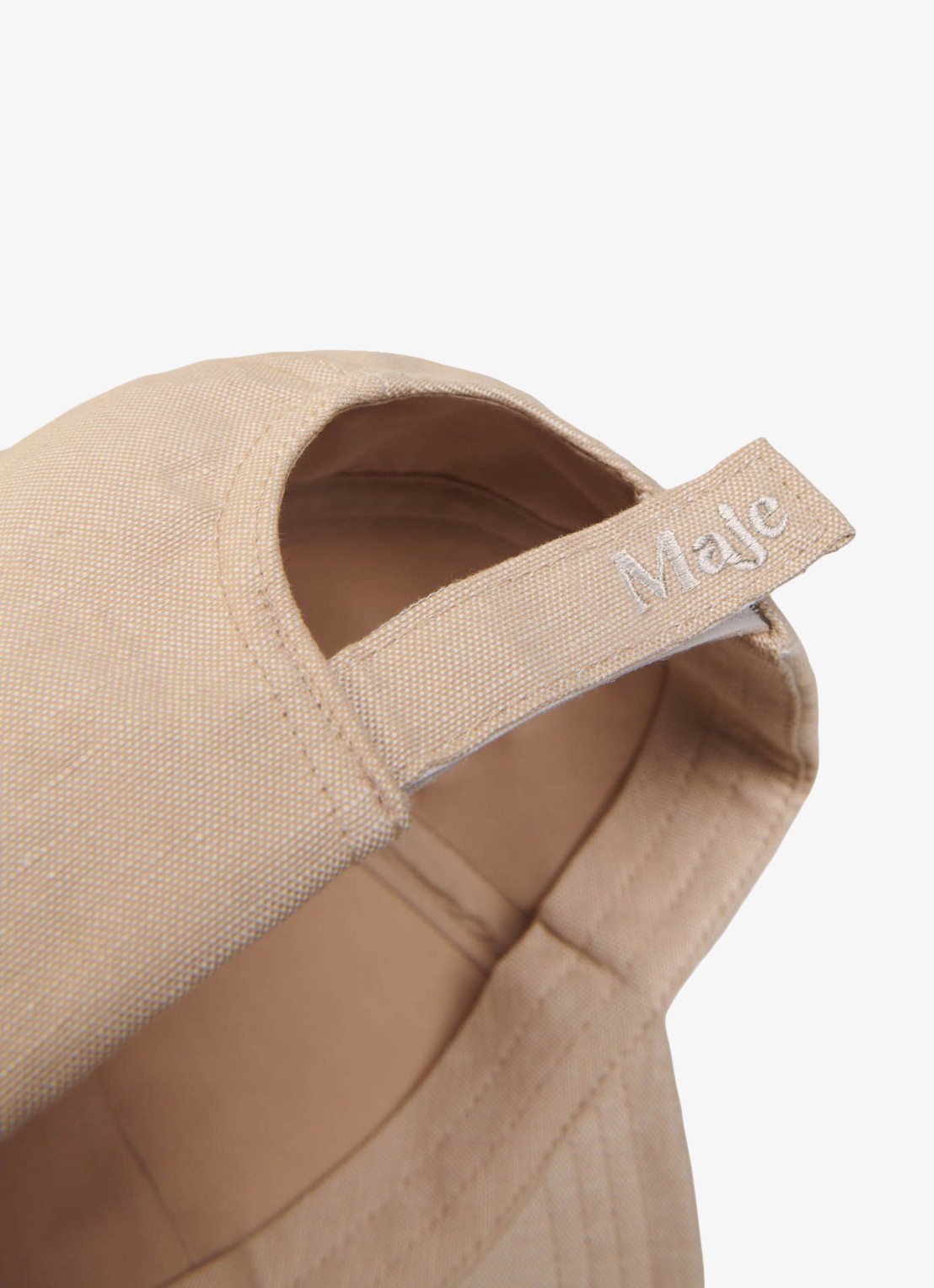 Maje Pet in linnenblend - detail 6 beige