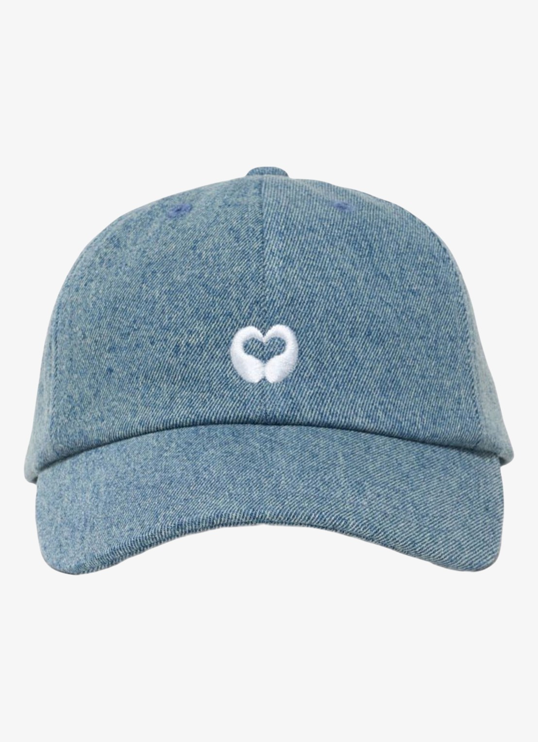 Maje Pet van denim met borduring - voorkant donkerblauw
