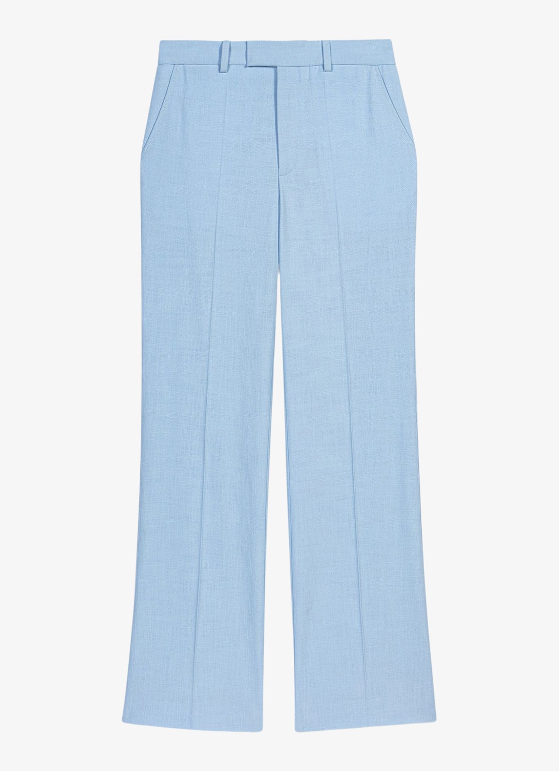 Maje Pigalue pantalon met steekzakken - voorkant 6 lichtblauw