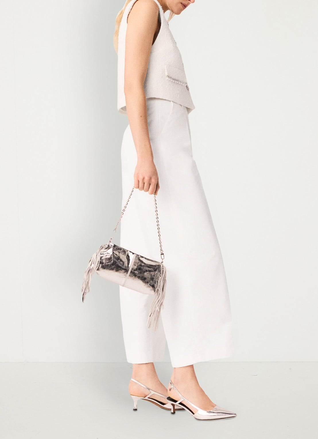 Maje Pistalace pantalon met steekzakken  - detail 2 wit