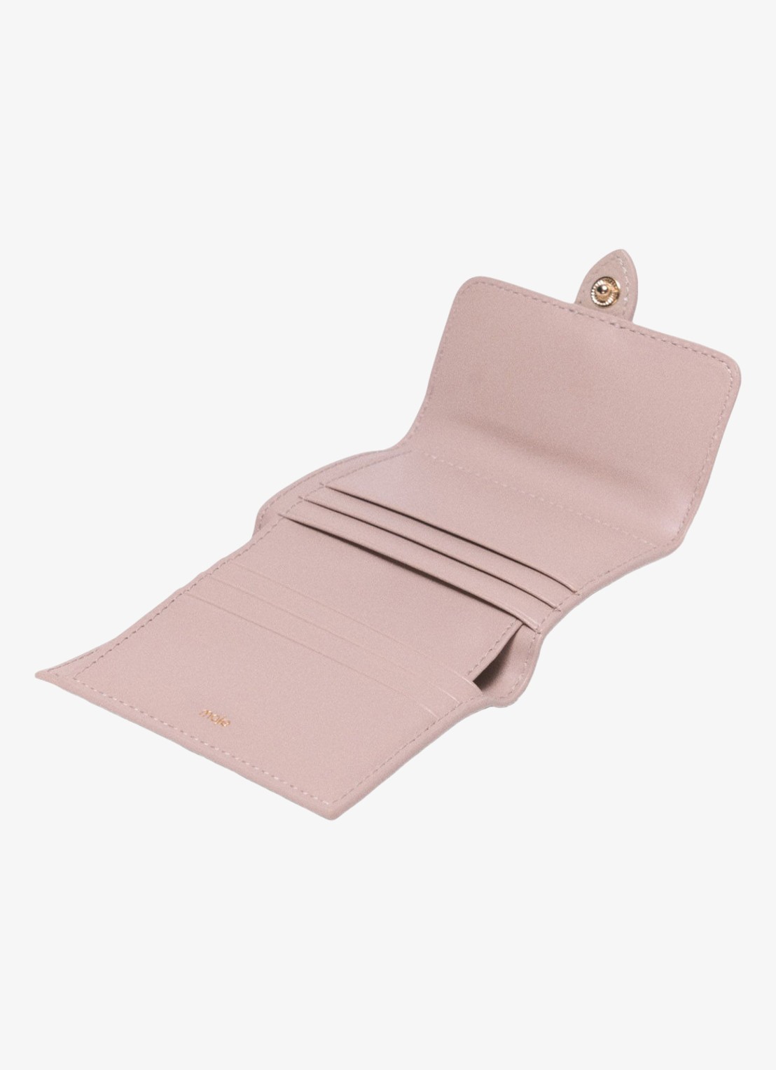 Maje Portemonnee van leer - detail 6 beige