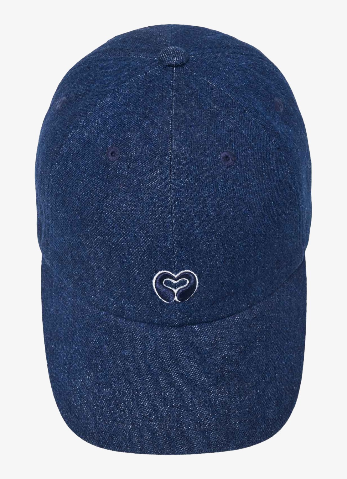 Maje Raw denim pet met logo - detail 4 marineblauw