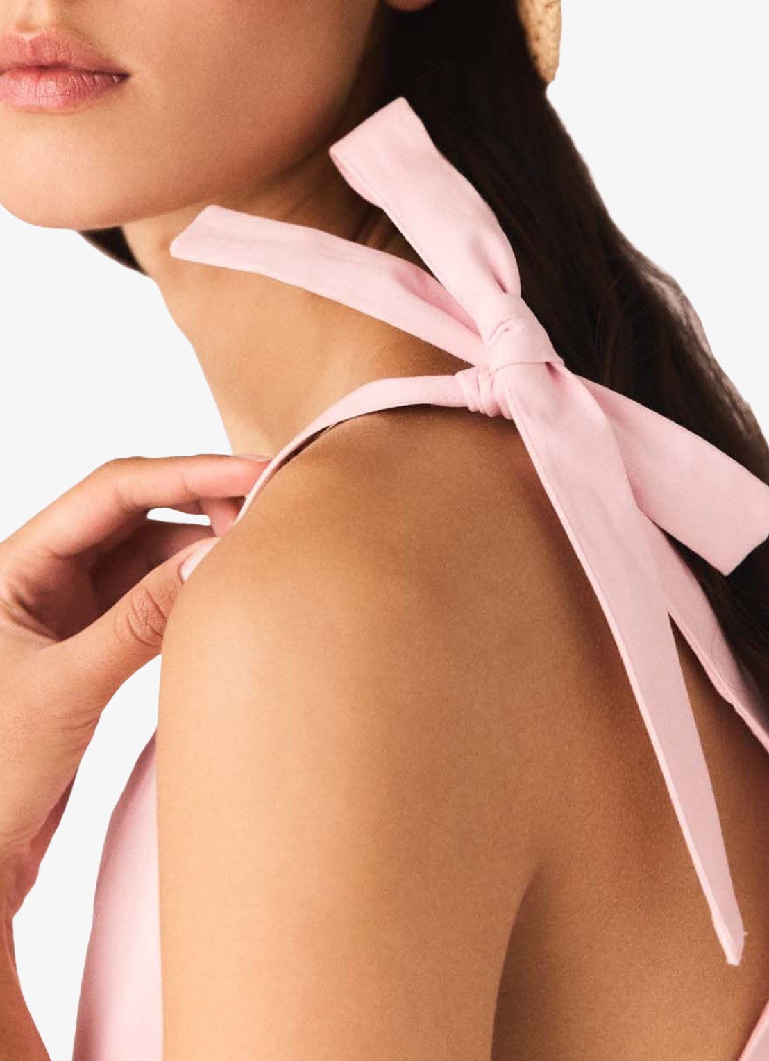 Maje Reona mini jurk met steekzakken - detail 5 roze