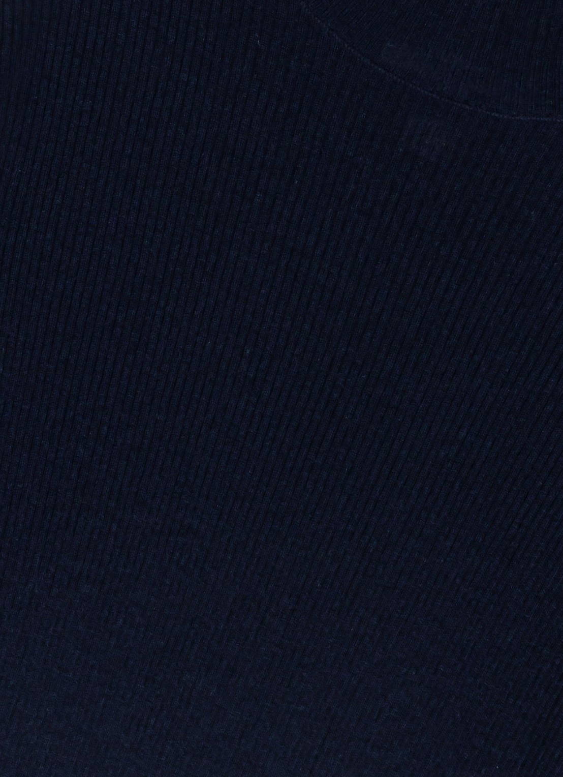 Maje Ribgebreide trui met col - detail 2 donkerblauw