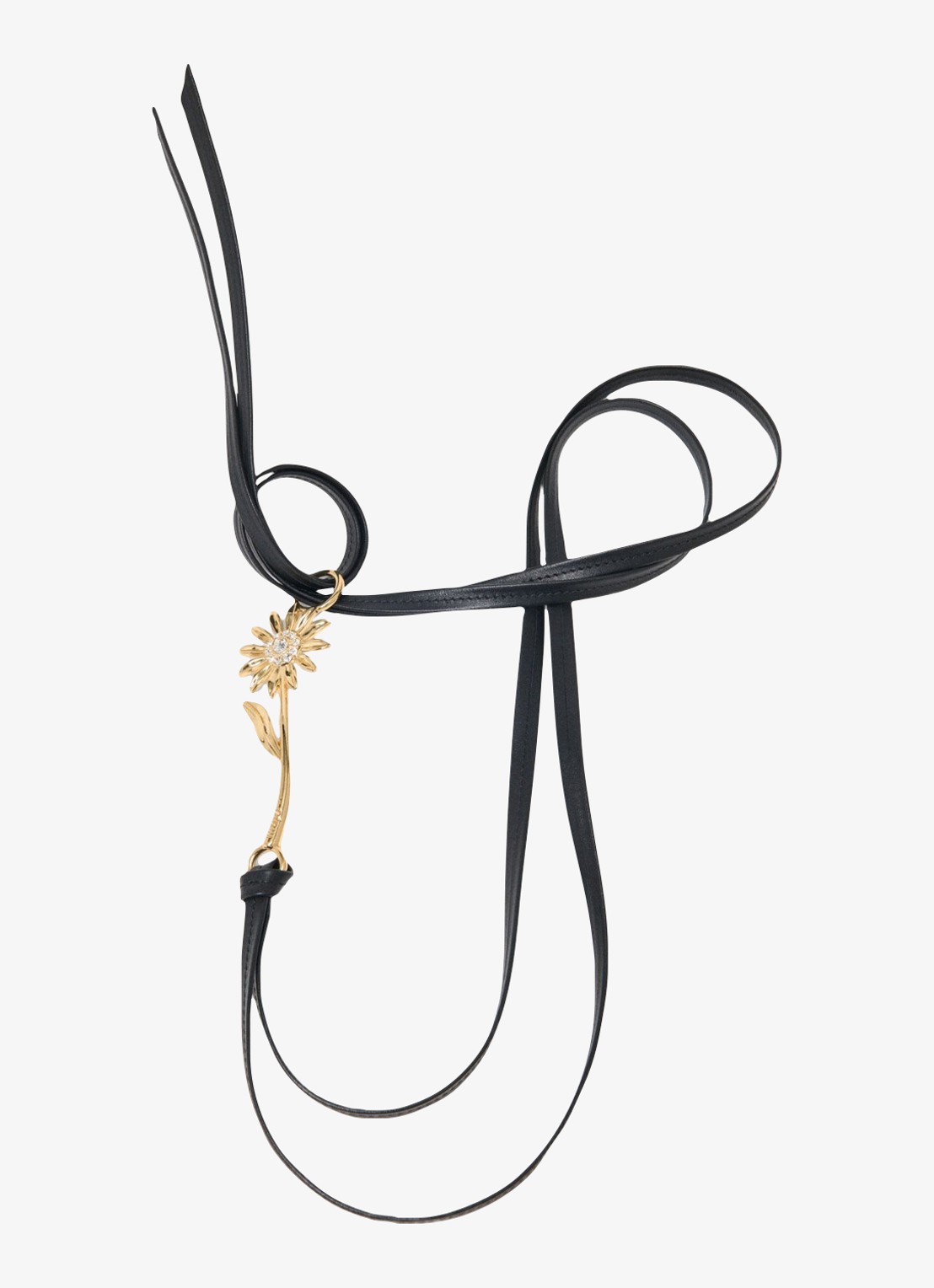 Maje Riem van leer met strass - detail 3 jeans