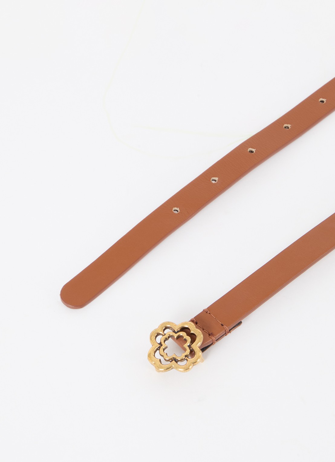 Maje Riem van leer - detail cognac
