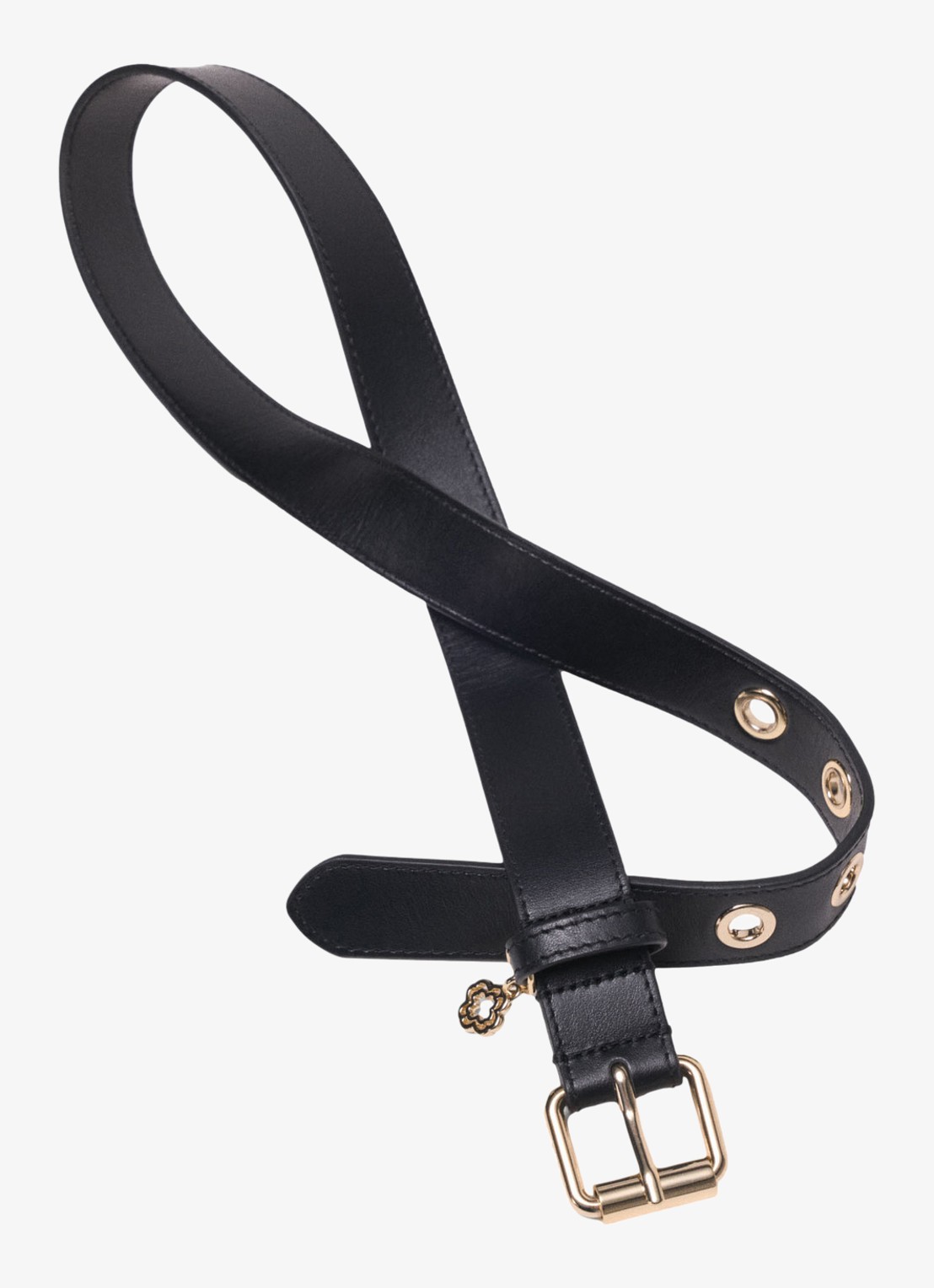 Maje Riem van leer - detail 5 zwart