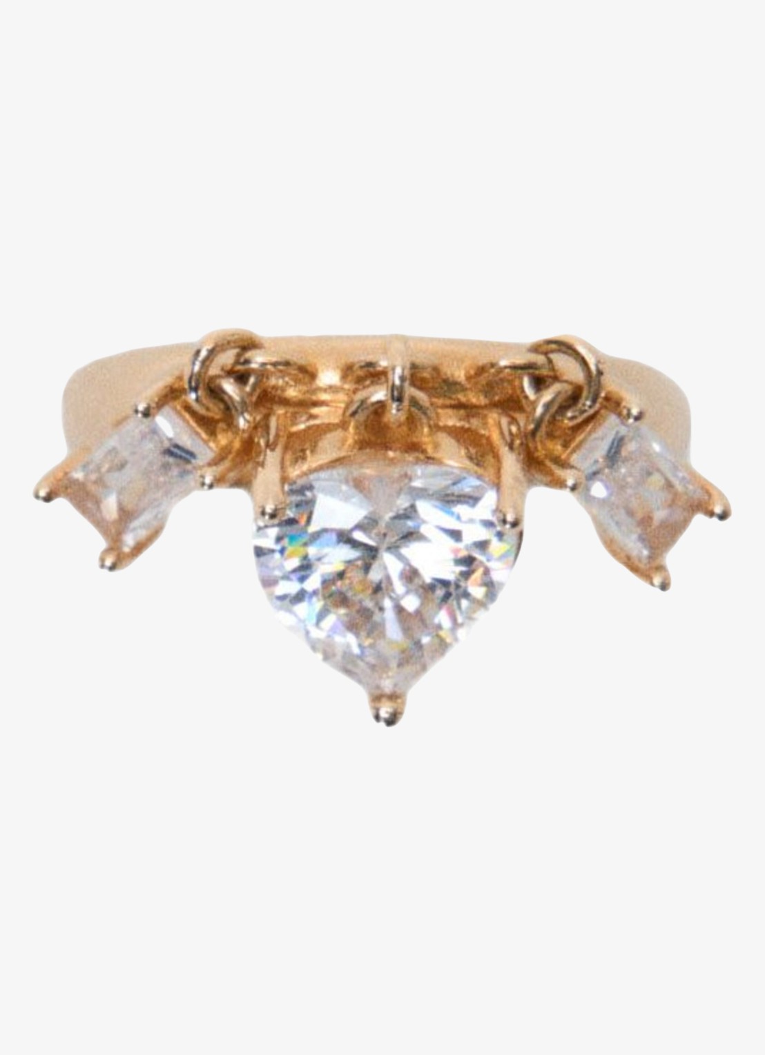 Maje Ring met hanger - detail goud