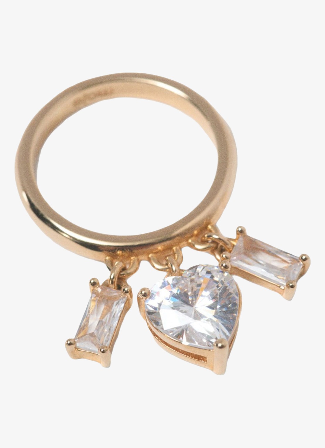 Maje Ring met hanger - detail 3 goud