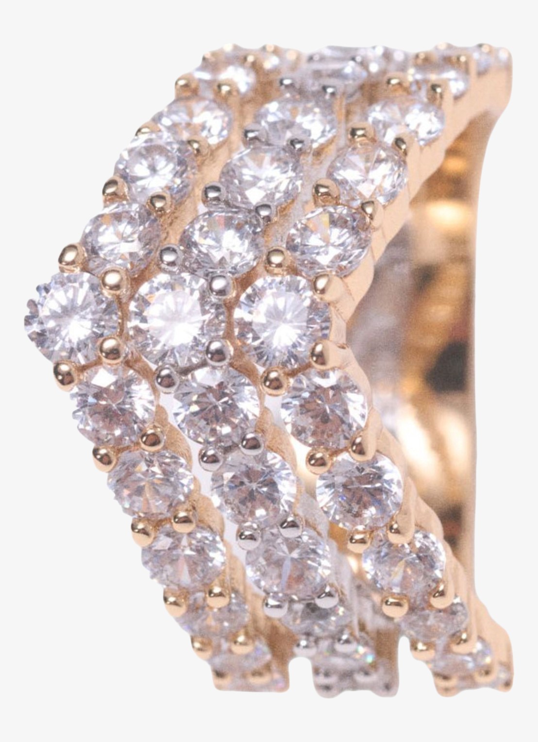 Maje Ring met zirkonia - detail 3 goud