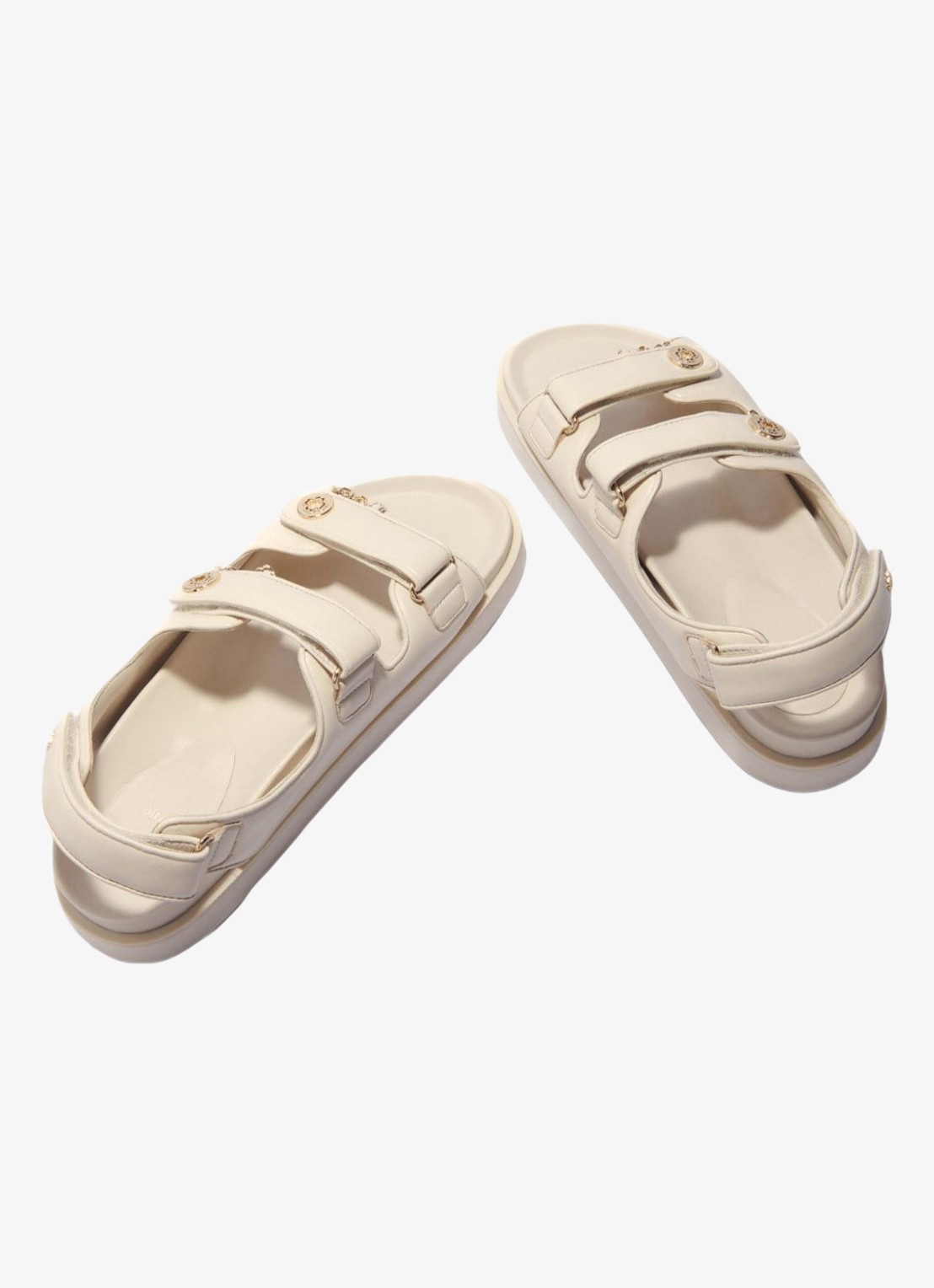 Maje  Sandaal van leer - detail beige