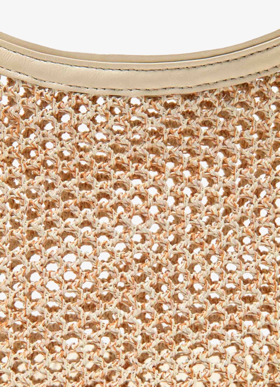 Maje Schoudertas met franjes - detail 5 beige
