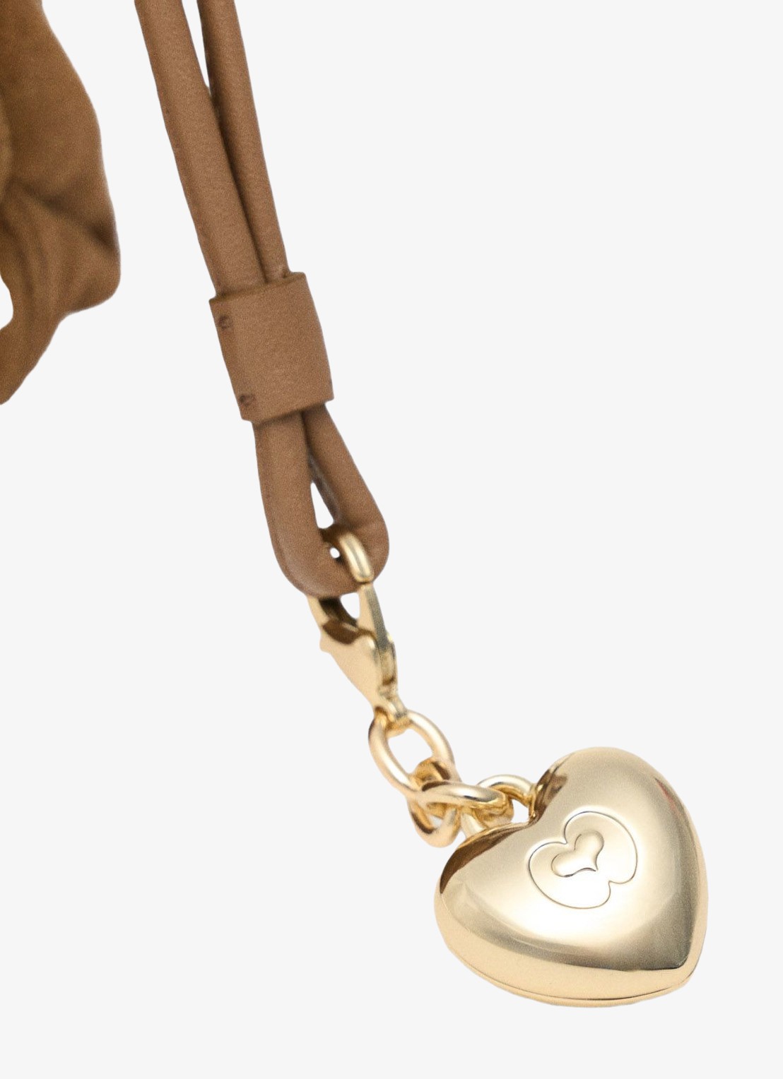 Maje Schoudertas met hanger - detail 6 camel