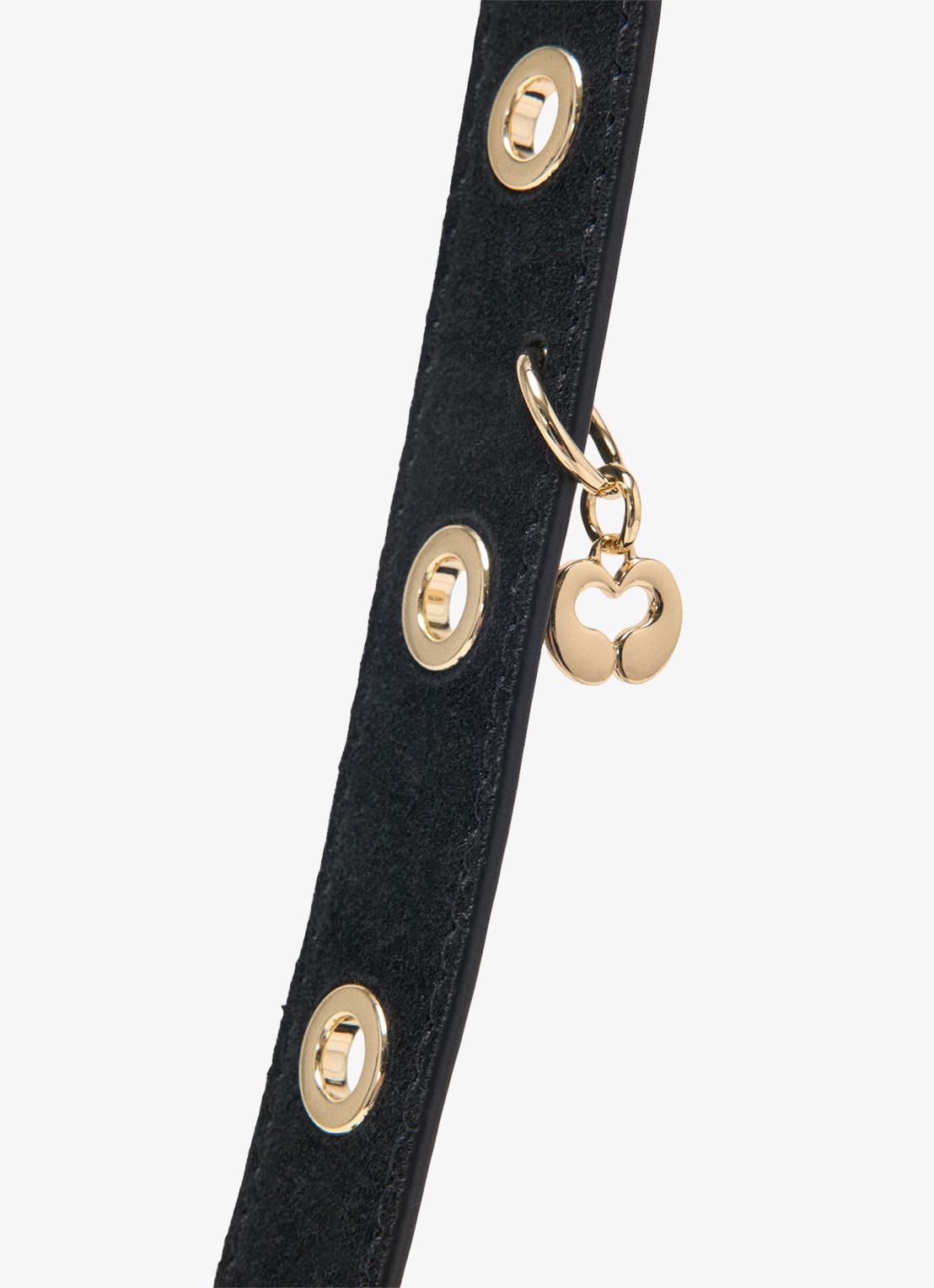 Maje Schoudertas van leer - detail 3 jeans