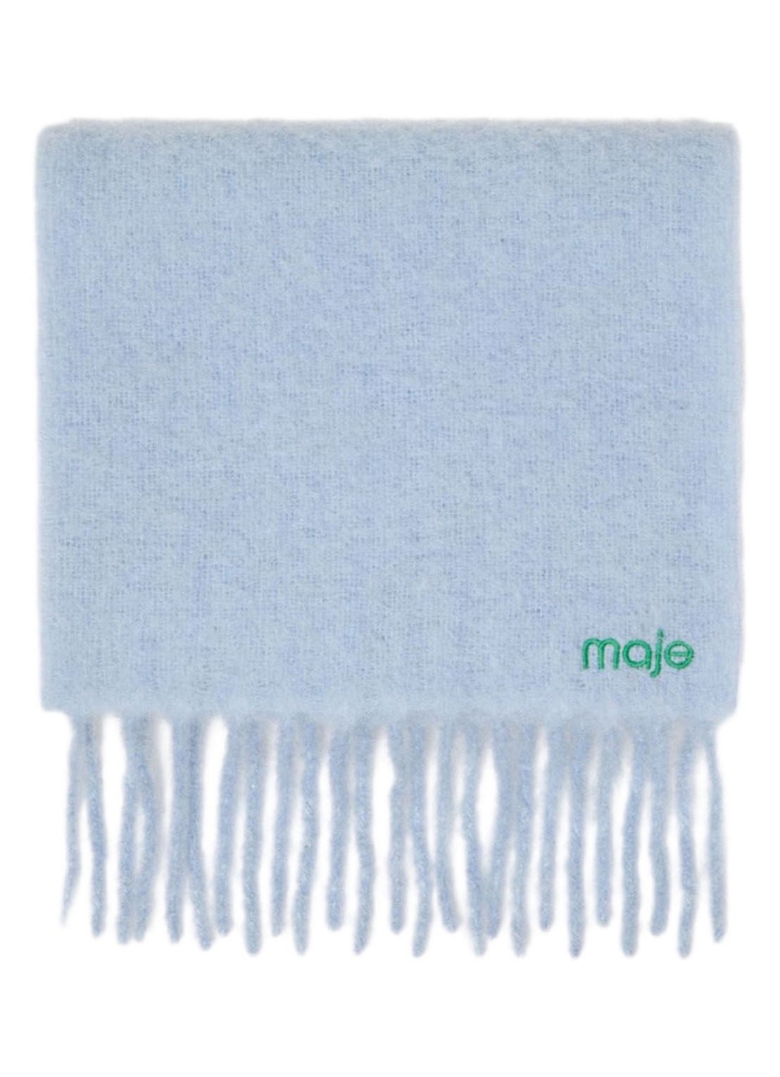 Maje Sjaal in alpaca wolblend  - voorkant 5 lichtblauw