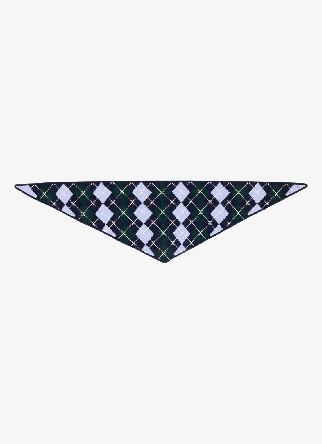 Maje Sjaal van wol met ruitdessin - achterkant 5 donkerblauw