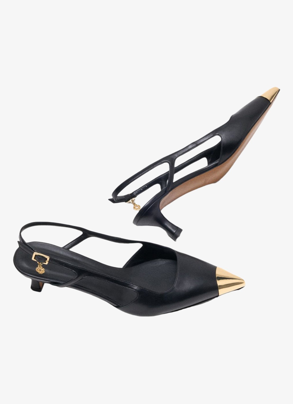 Maje Slingback van leer - detail 3 jeans